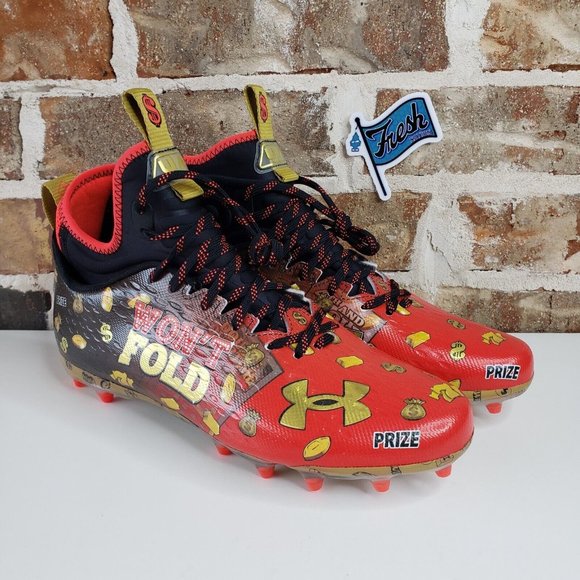 UA Under Armour Spotlight MC LE  \'JACKPOT\' Football Cleats Men’s Size 9.5 RARE main image 11